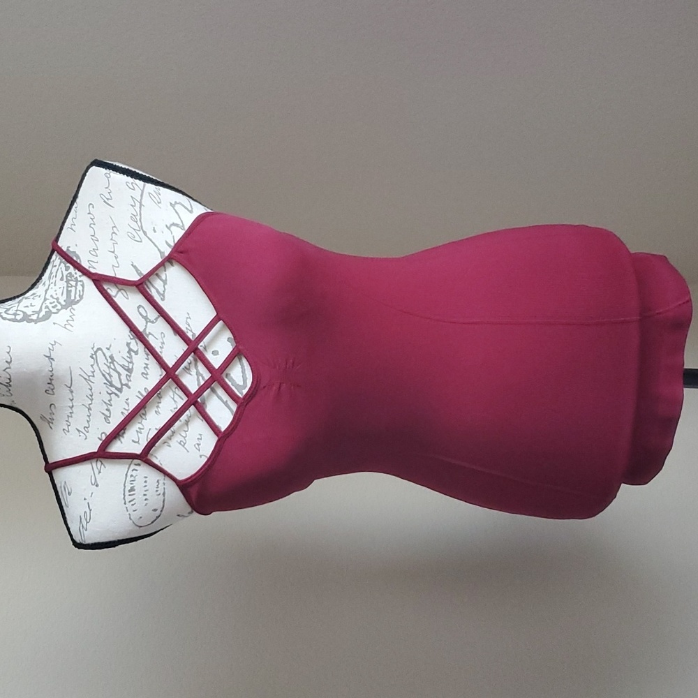 Wine stretch tank top XS-Small